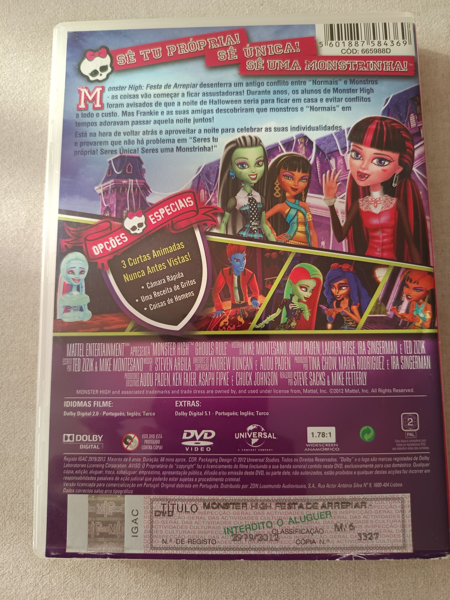 DVD Monster high a festa de arrepiar