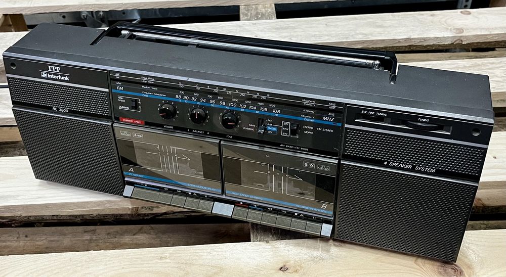 Radiomagnetofon BOOMBOX ITT Interfunk RC 3800 vintage PRL DDR