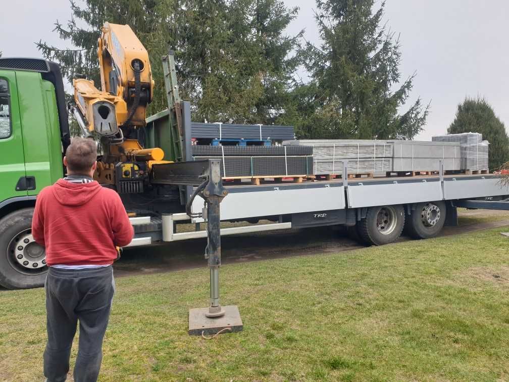 Usługi transportowe HDS o mocy 13 Ton  ładunki do 10m Dźwig