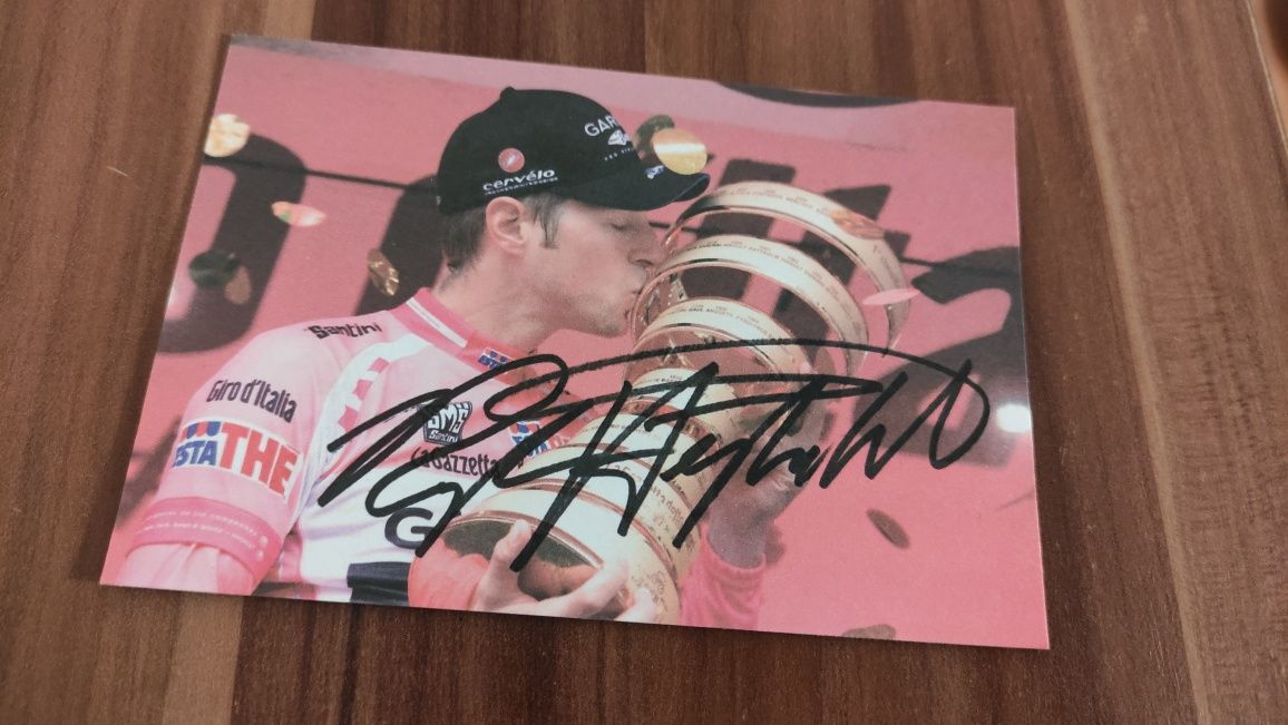 Ryder Hesjedal autograf, podpis, nadruk - Kolarz Sport Kolekcja Rower