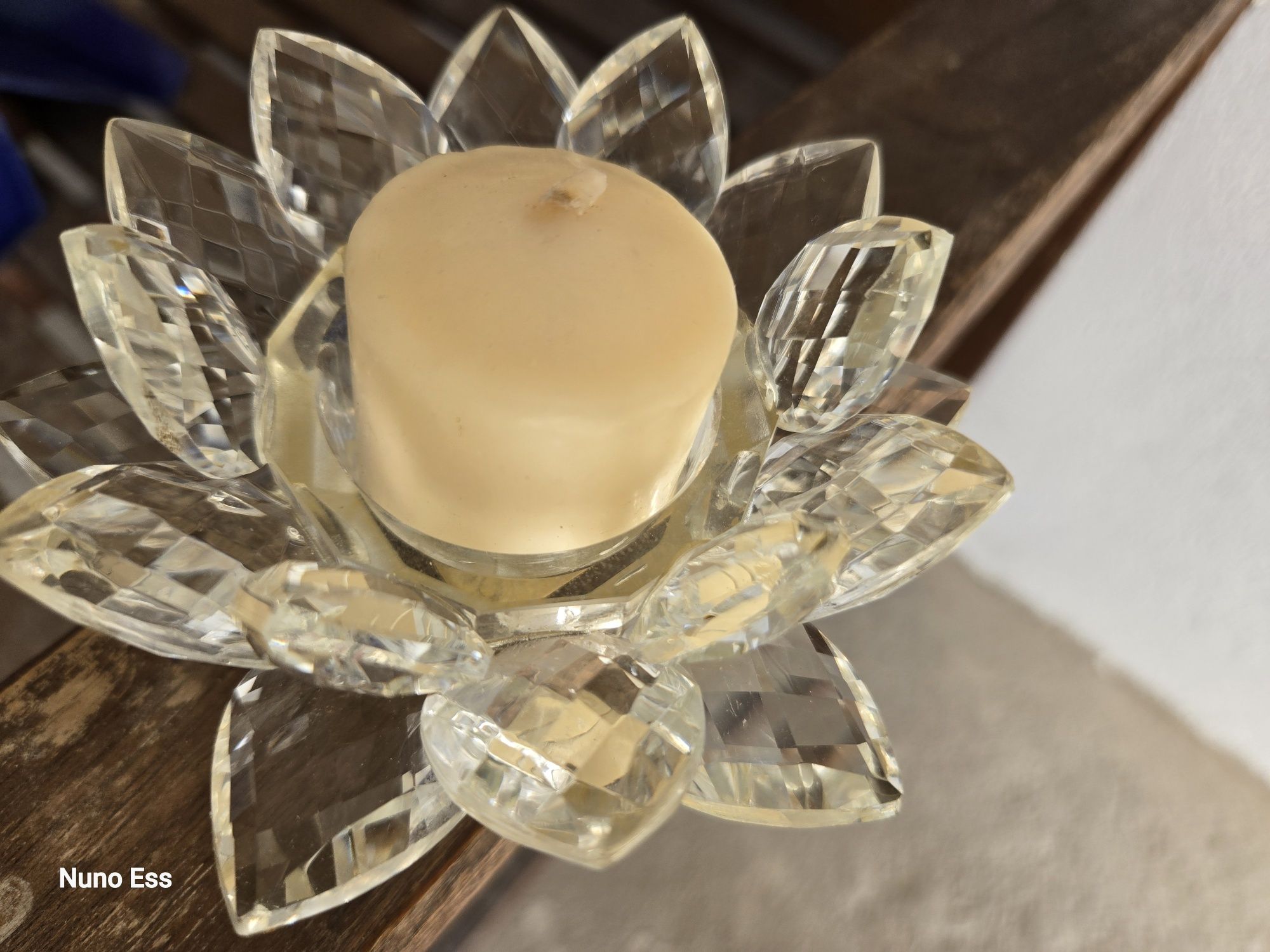 Vela com puro cristal