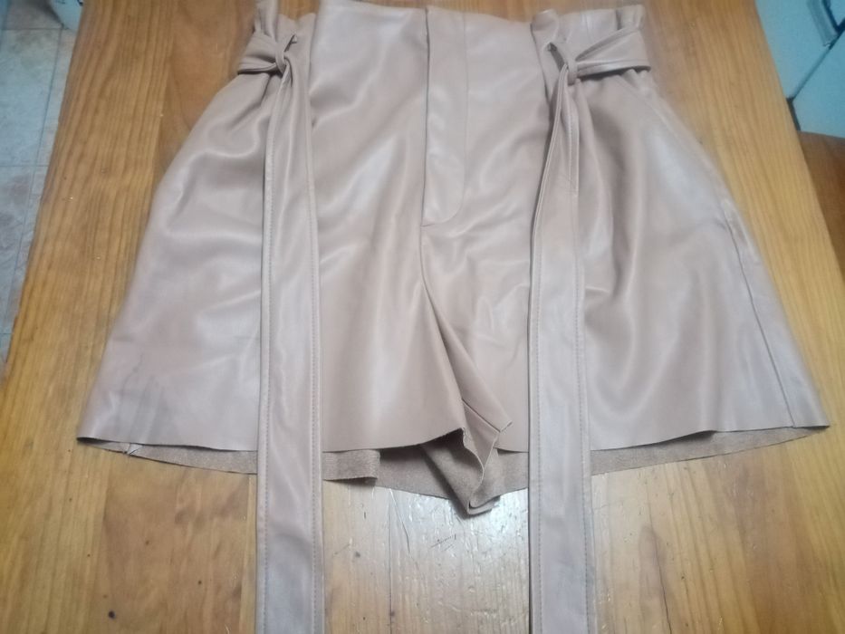 Calções mulher pele sintética