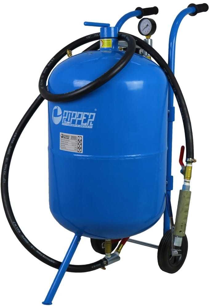 RIPPER Piaskarka Syfonowa 76l Mobilna Maska Dysze Zestaw M80592R