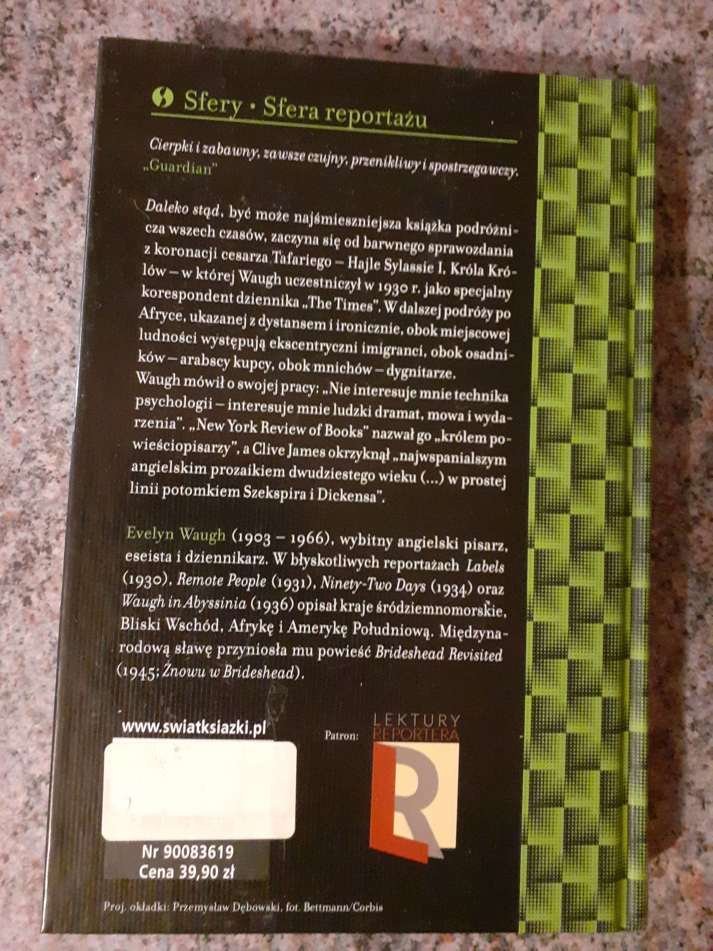 Evelyn Waugh - Daleko stąd. Podróż afrykańska /spis treści/ NOWA