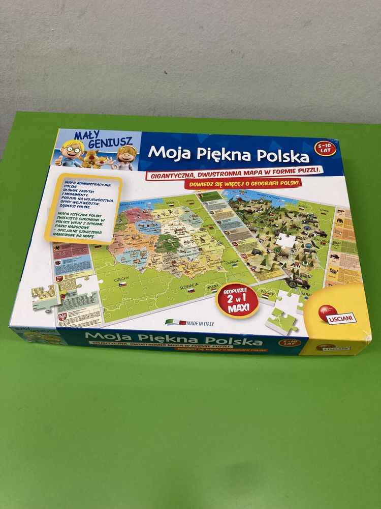 Puzzle geopuzzle mapa Polski Moja Piękna Polska