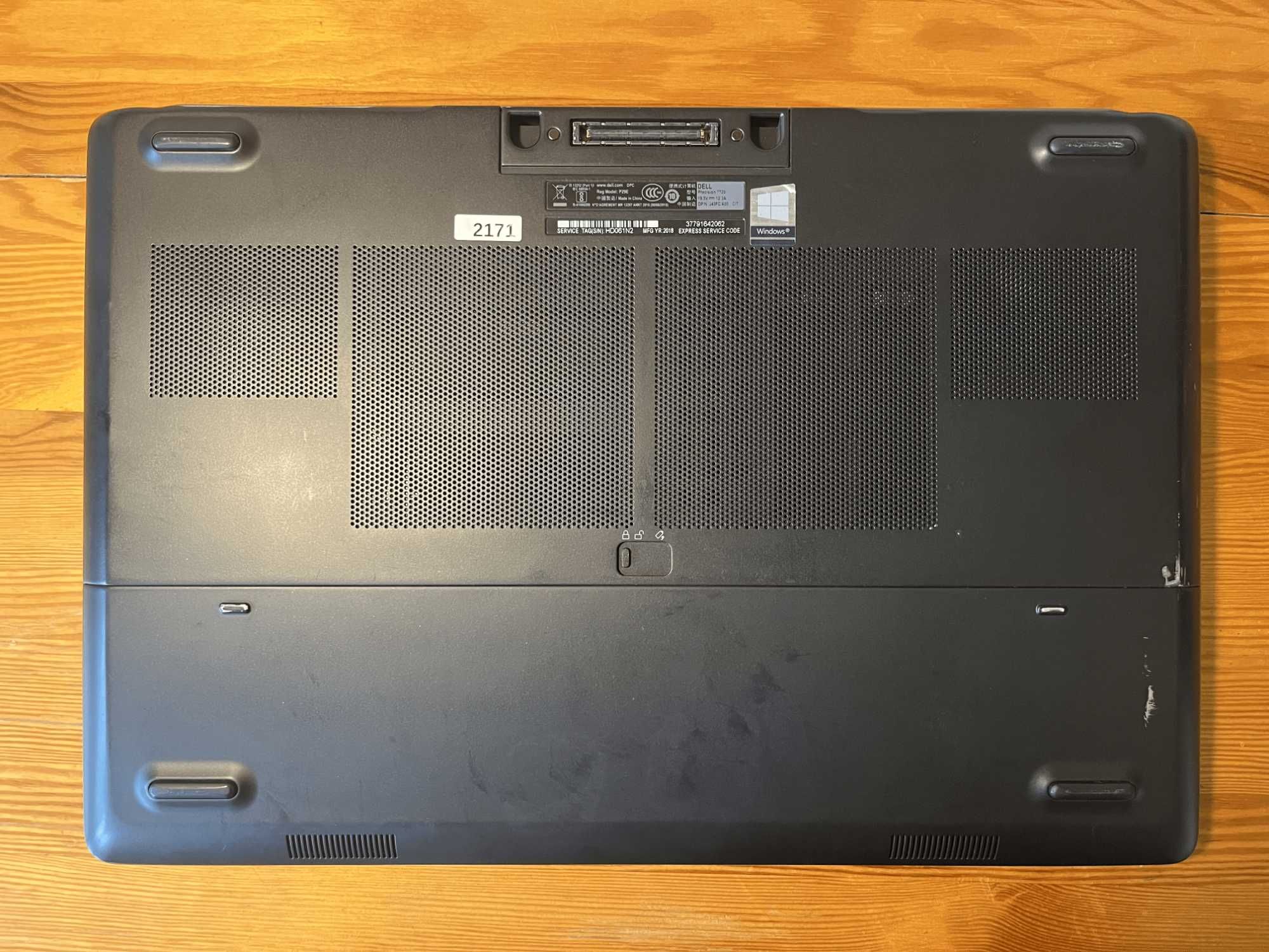Laptop Dell Precision 7720 i7-7820HQ 32GB 1,5TB QUADRO P3000