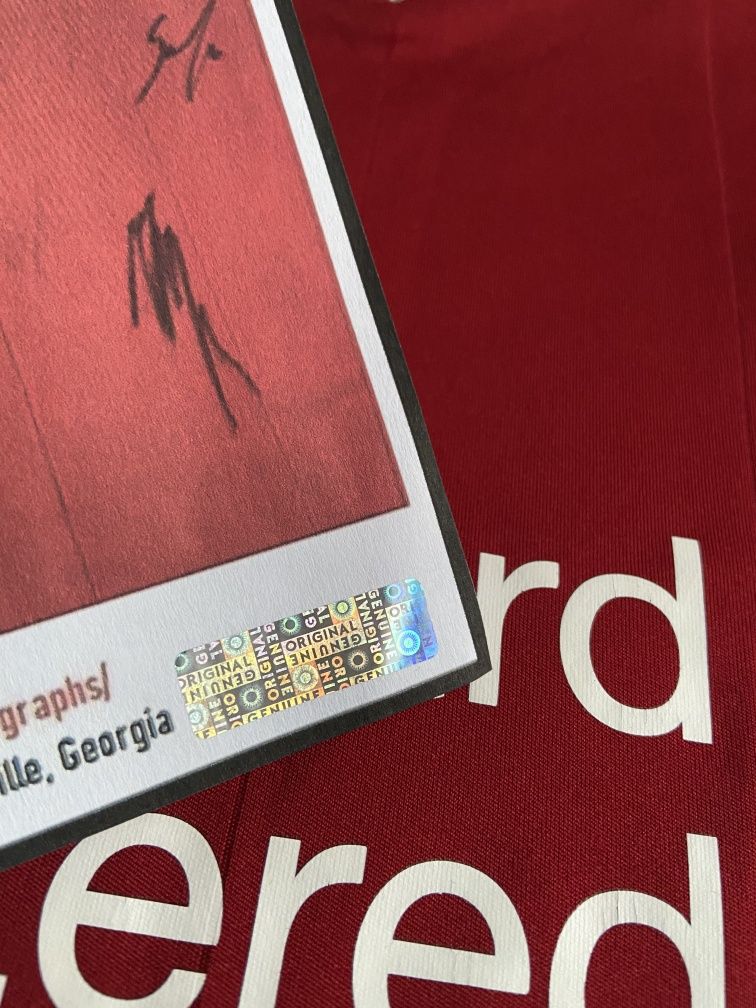 Koszulka Liverpool FC oryginalne autografy Salah Mane Origi Certyfikat