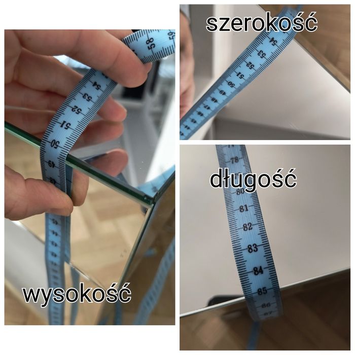 Stolik kawowy lustrzany ława