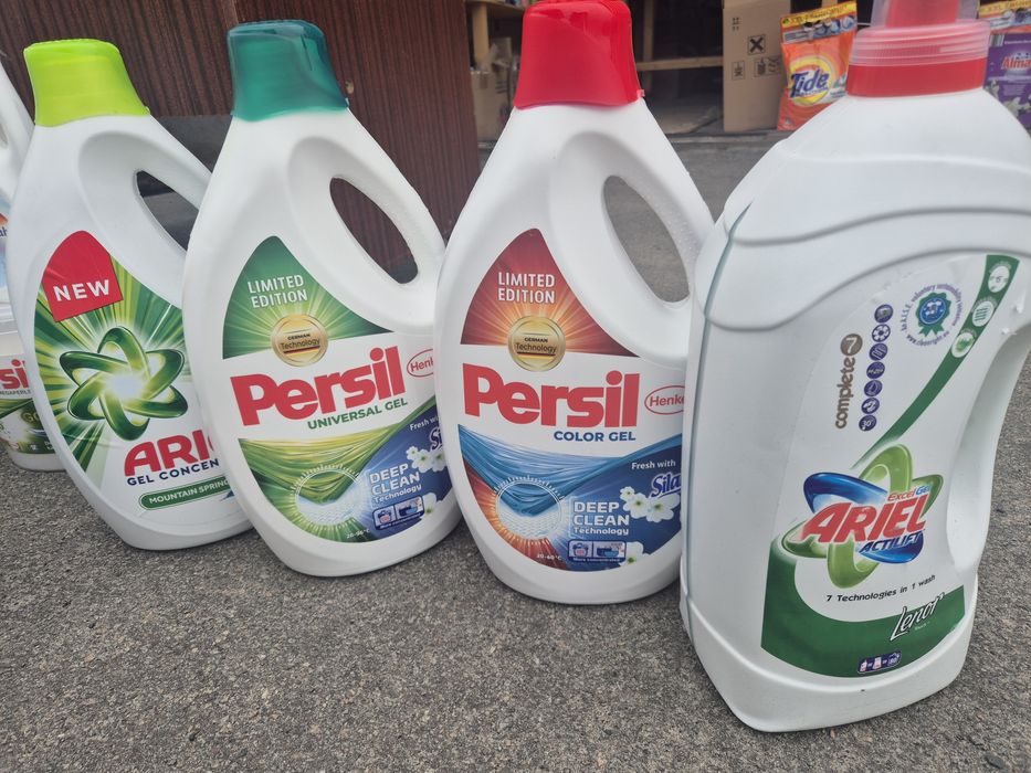 Persil та Ariel 10 kg.та 5 кг.10.500 кг відро .рідкі 6 лтр  та порошок
