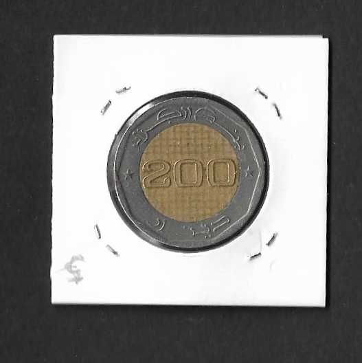 Moeda de 200 Dinars. Argélia 2012