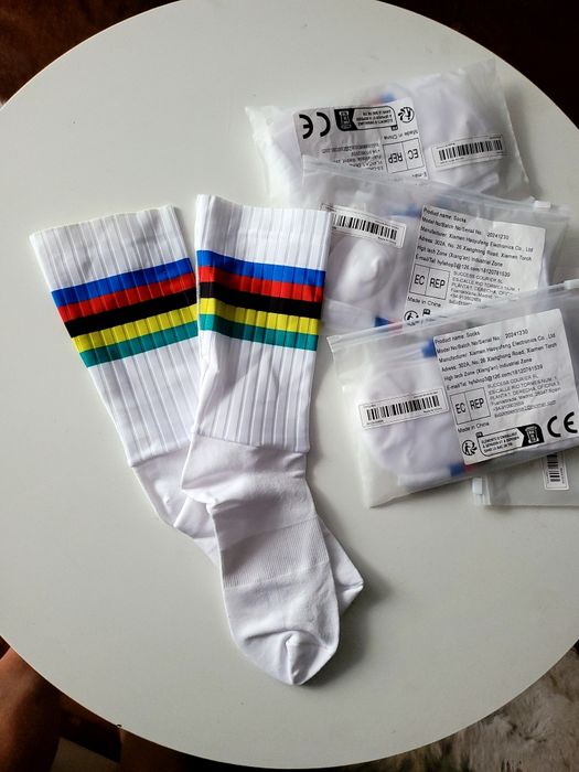 Skarpety kolarskie wzór Mistrza świata rozm.38-42