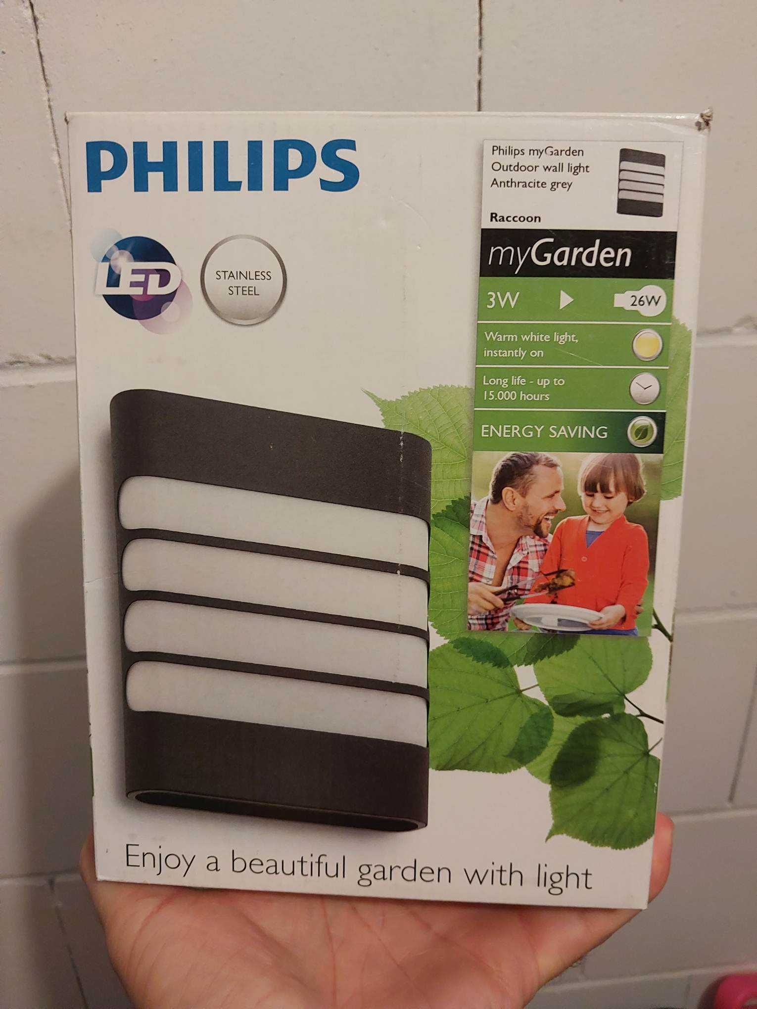 Kinkiet myGarden Raccoon LED antracytowy Philips