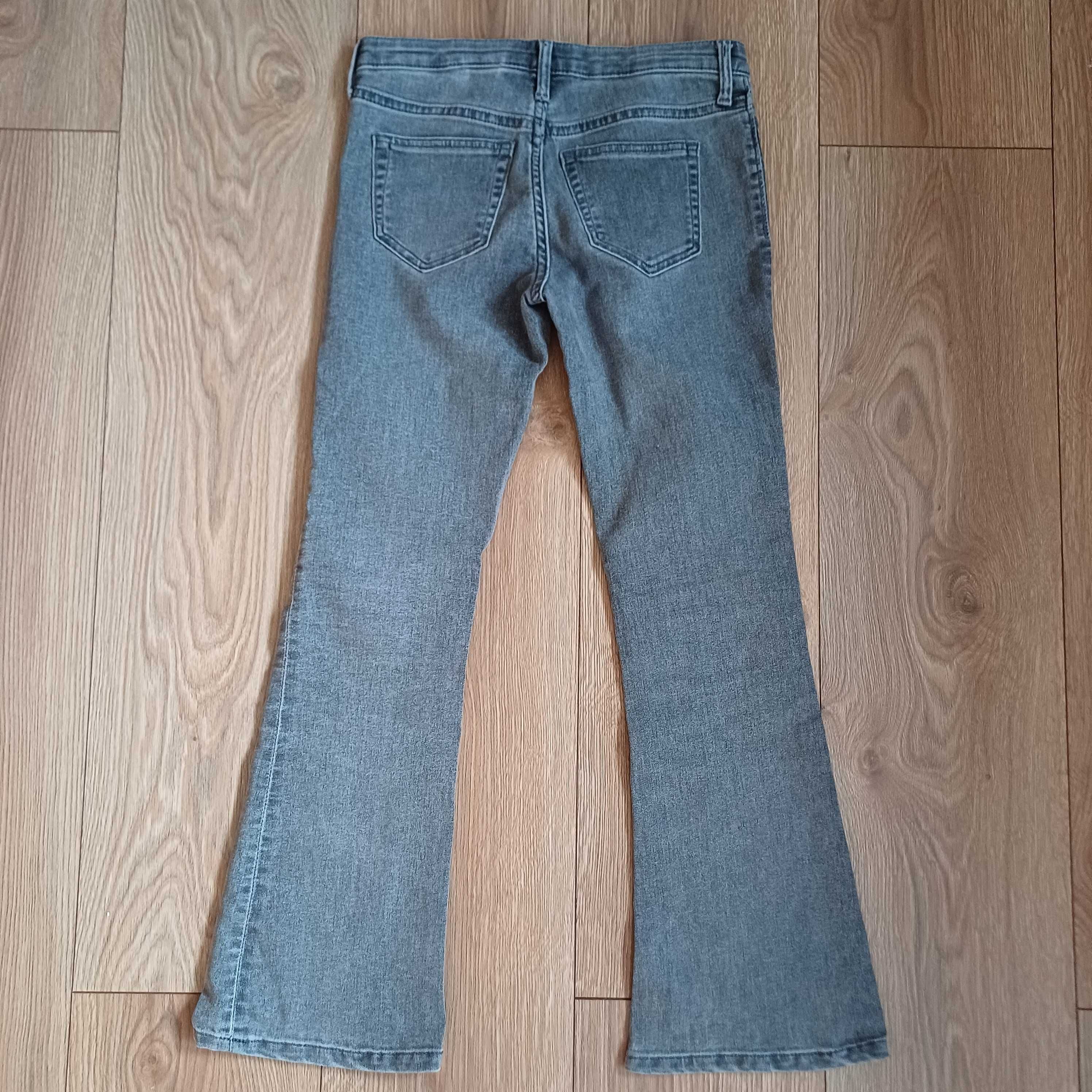 Spodnie dla dziewczynki dzwony low H&M rozm. 140