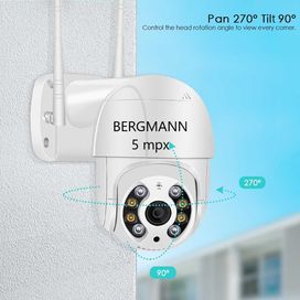 Kamera monitoringu zewnętrzna obrotowa WIFI 5MPX ZOOM 4X