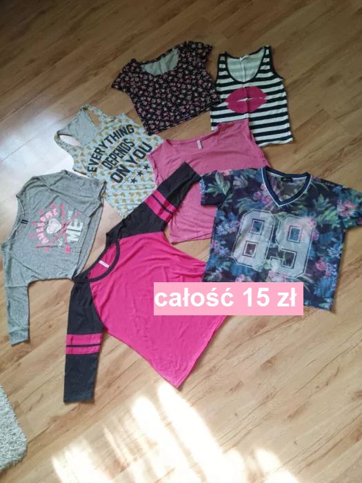 Komplet letnich bluzek w rozmiarach S/M