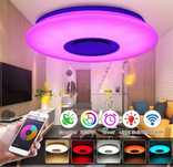 Lampa sufitowa led z glosnikiem 50 cm srednica