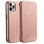 Beline Etui Book Magnetic iPhone 15 Pro6,1" różowo złoty/rose gold