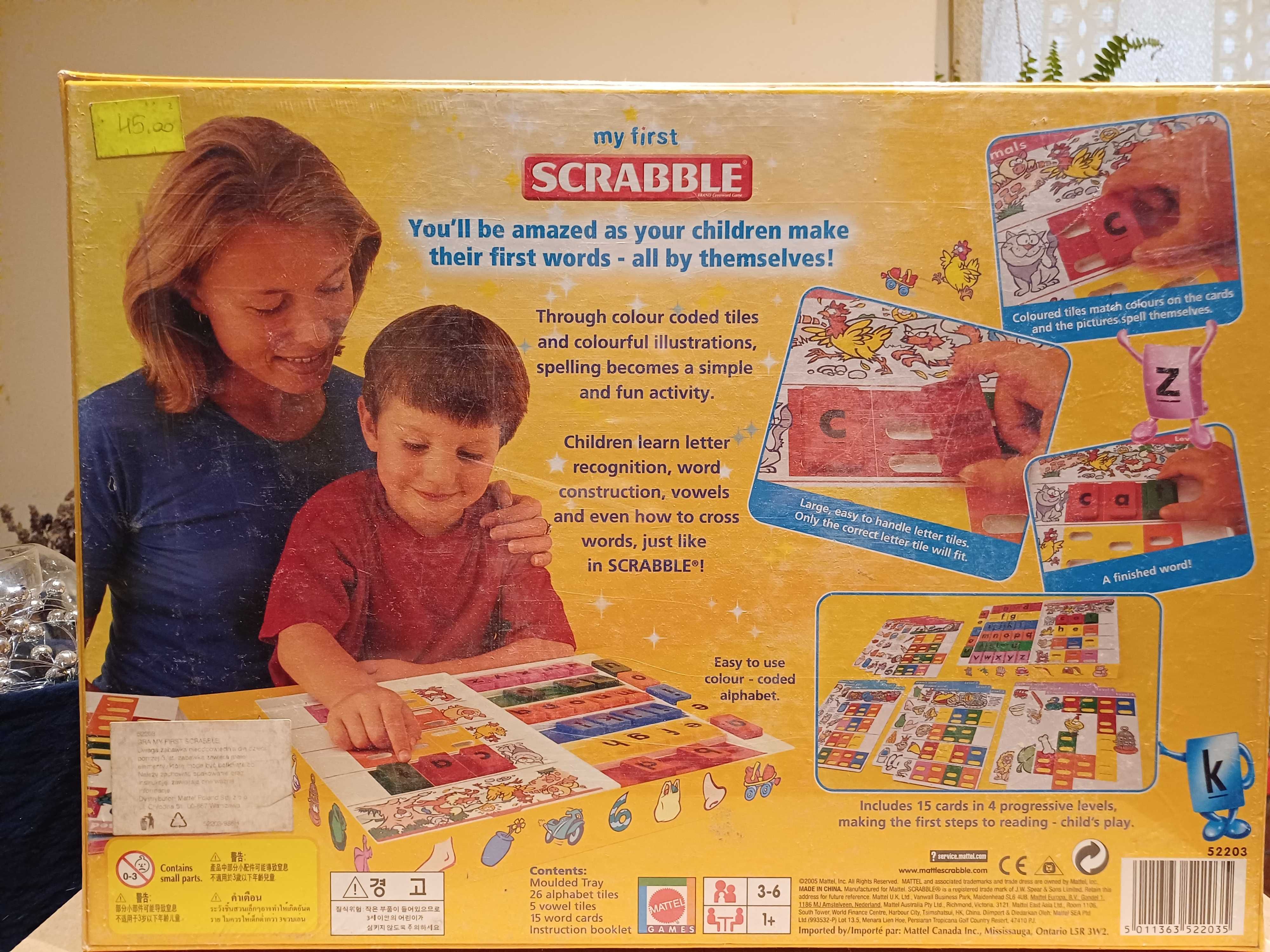 Pierwsze scrabble My first scrabble w języku angielskim nowe