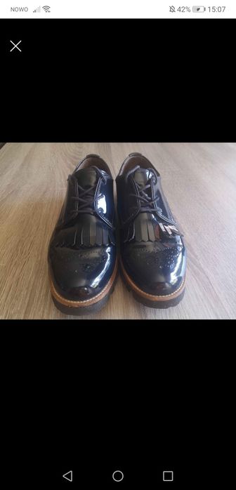 Sapatos Oxford feminino, marca Softwaves, tam 39