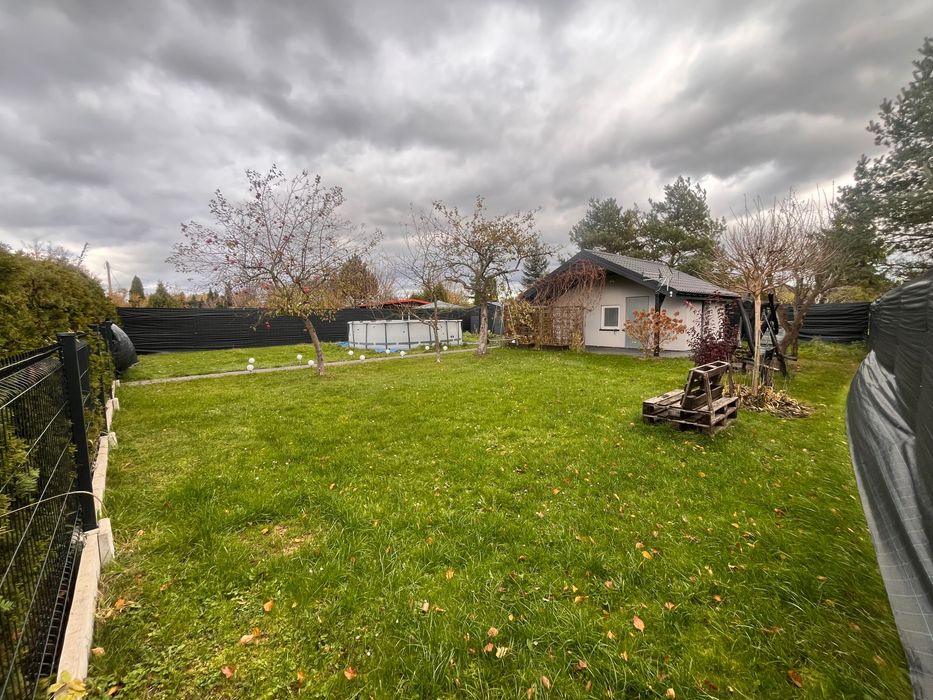 Działka ROD 500metrów Domek murowany Ocieplony Łazienka TV Basen FULL