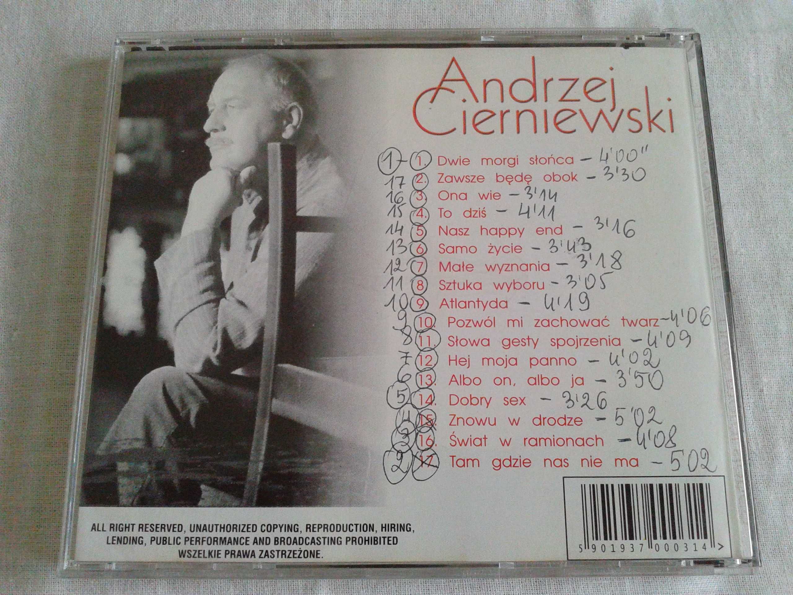 Andrzej Cierniewski – Dwie Morgi Słońca  CD