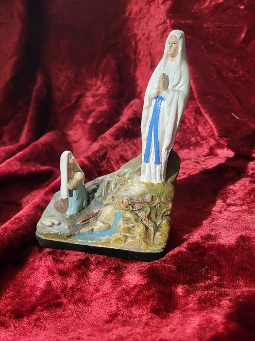 Maryja Lourdes gipsowa Matka Boża