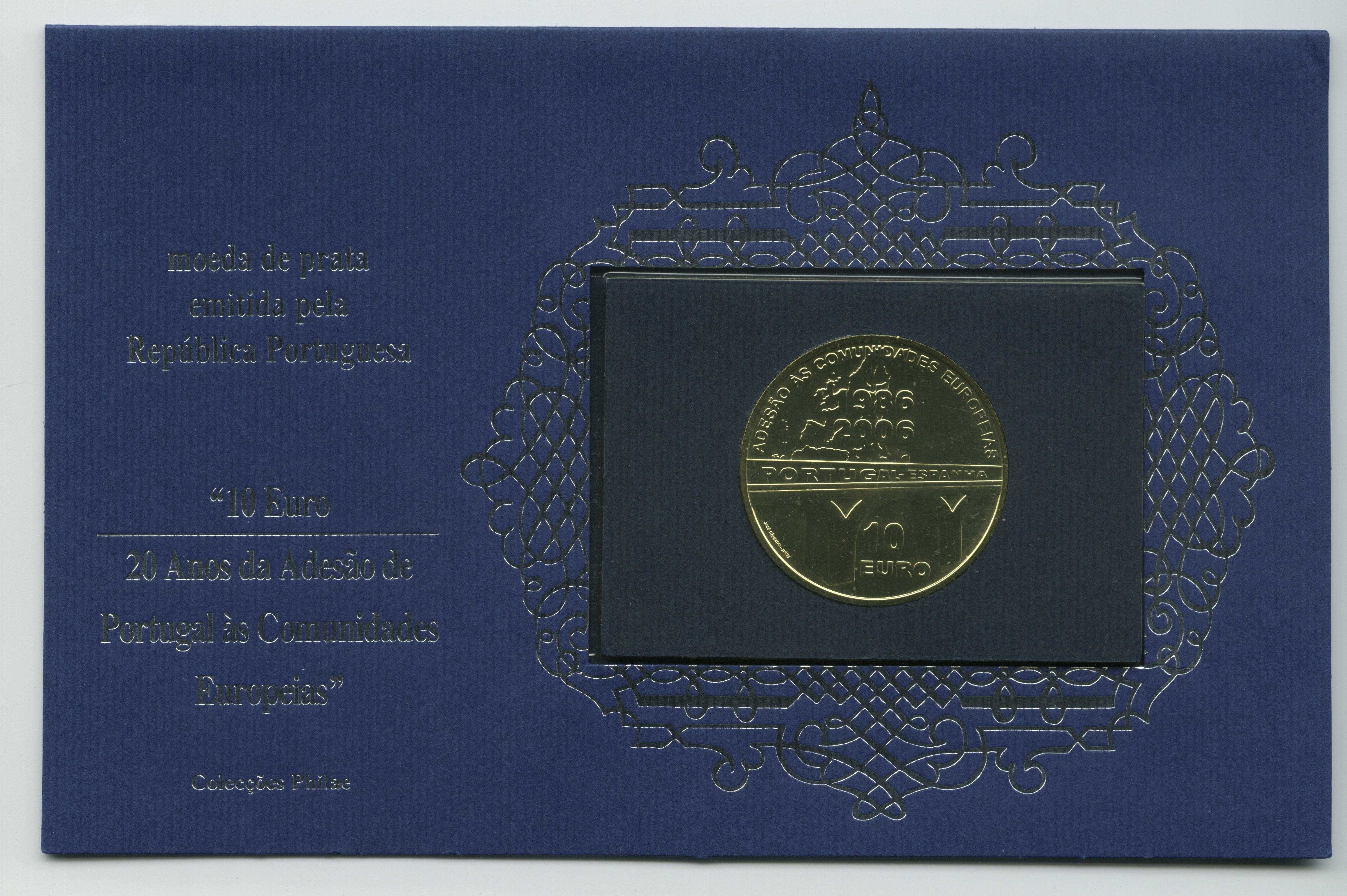 Moedas comemorativas 10 € em PRATA