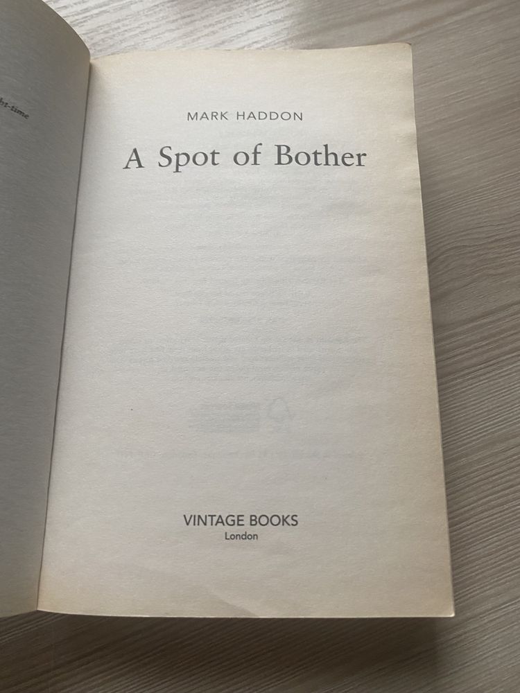 Книжка A spot of bother