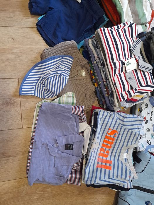 Paka 55 szt. ubranek r. 80. Chlopak