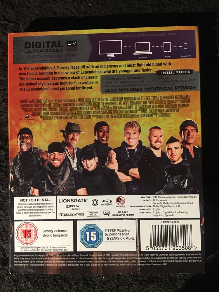 The Expendables Mercenários Trilogia Blu ray