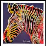 Litografia Andy Warhol Zebra