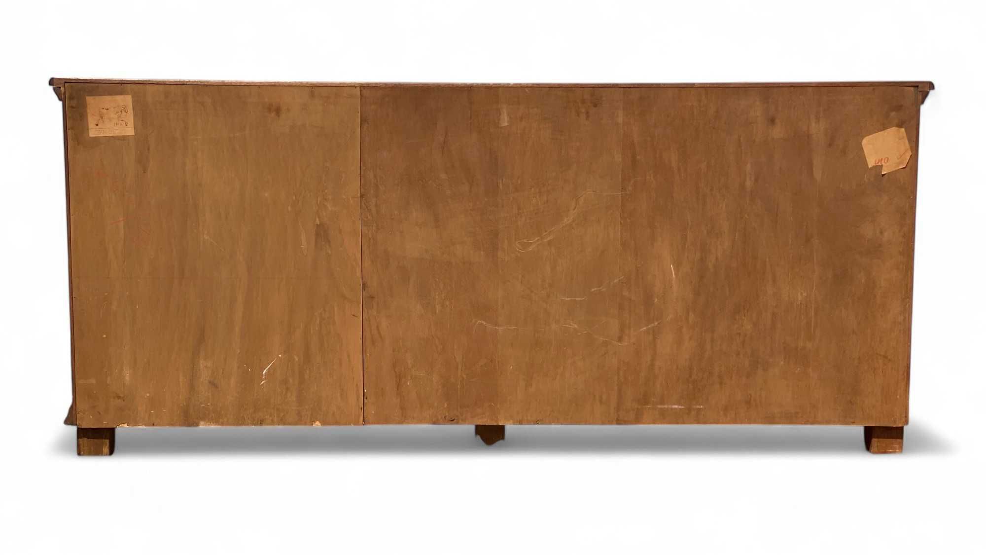 Rustykalna długa komoda dębowa sideboard