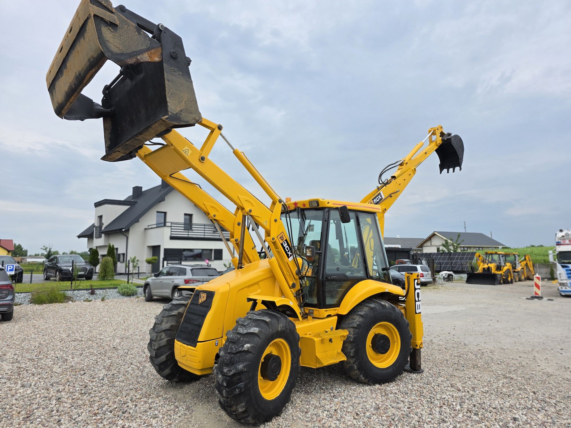 JCB 3CX SUPER Turbo 4x4 2xOś skrętna Widły Teleskop Szczęka Powershift
