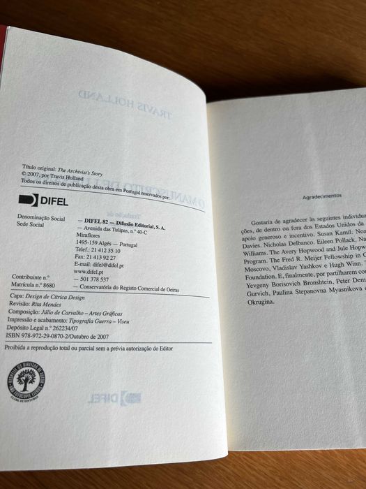 O MANUSCRITO DE LUBYANKA      Travis Holland     portes incluídos