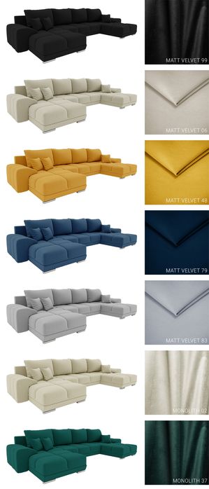 Naroznik Alaska L oraz U Funkcja spania Nowosc