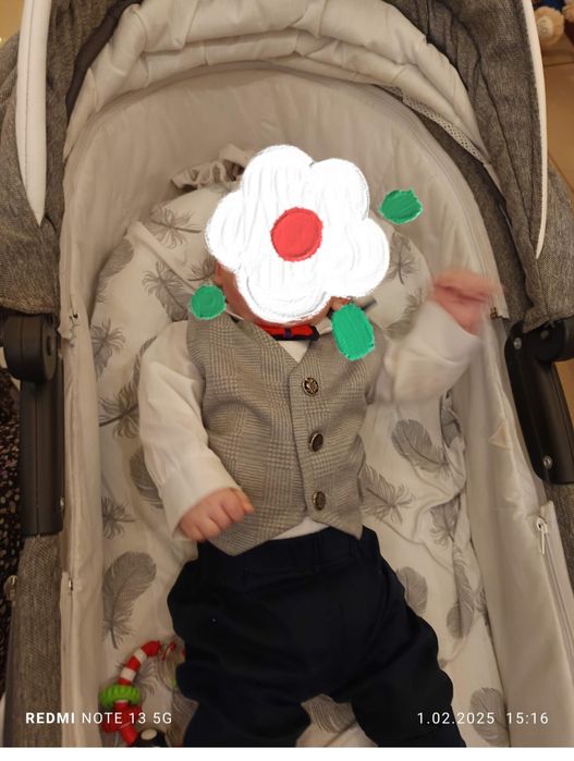 Ubranko do chrztu bla chlopca