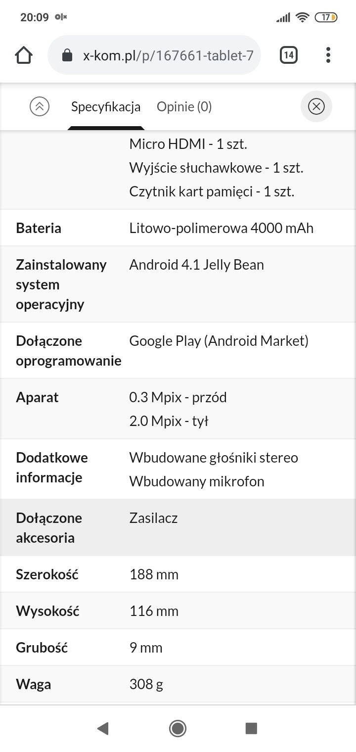 Tablet Prestigio multipad 7.0 pro duo uszkodzony