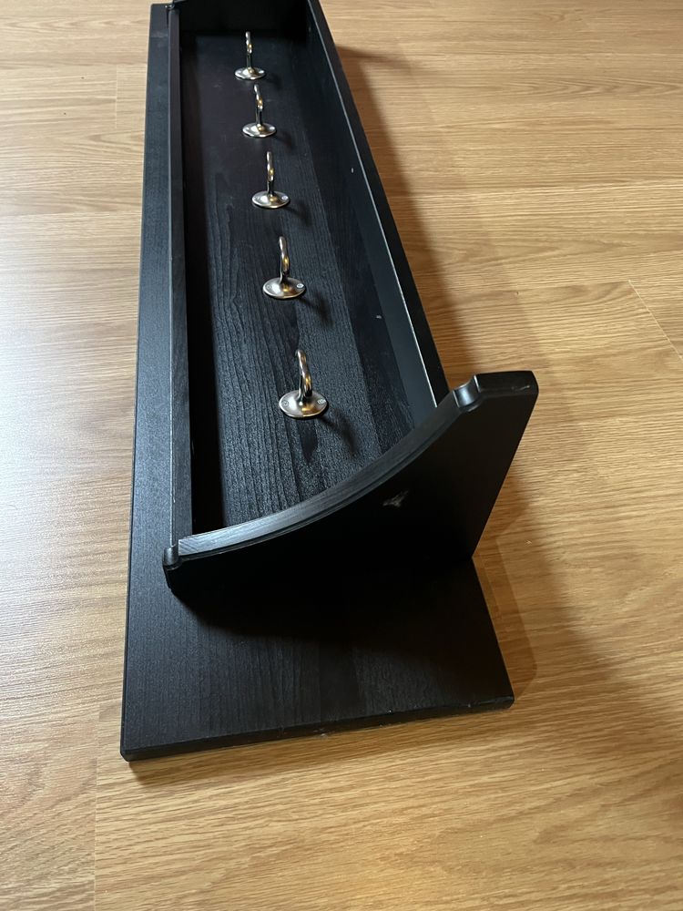 Cabide parteleira IKEA STENSTORP preto castanho