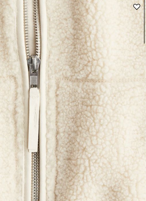 H&M курточка тедді LOOSE TEDDY JACKET