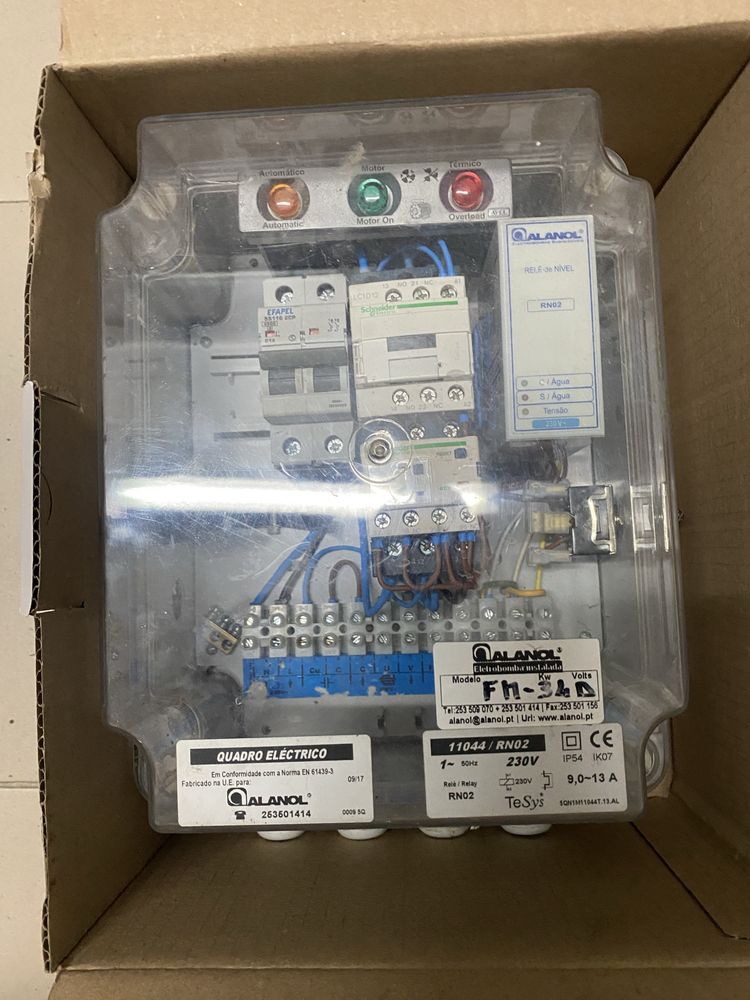 Quadro eletrico de sondas monofasico