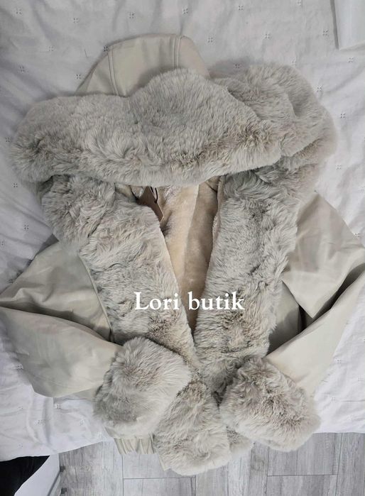 Kurtka eko skorka bomberka obszycie mis zimowa