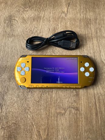 Супер Редкая PSP 3000Gold 16gb прошита + игры