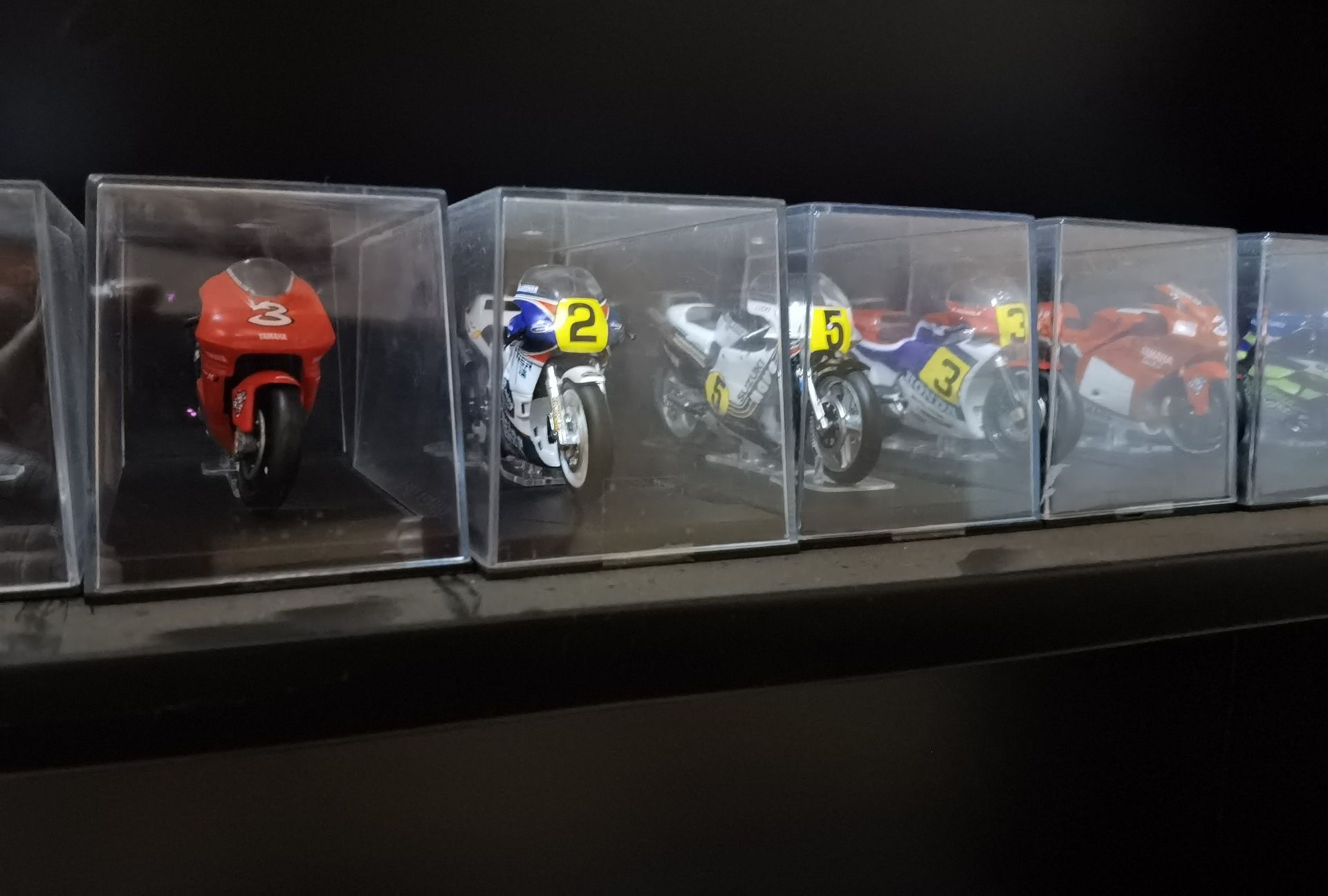 Coleção de motas motogp em miniatura