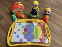 Детские игрушки, пчелка, миньен, домик-сортер, мозаика с вкладышами