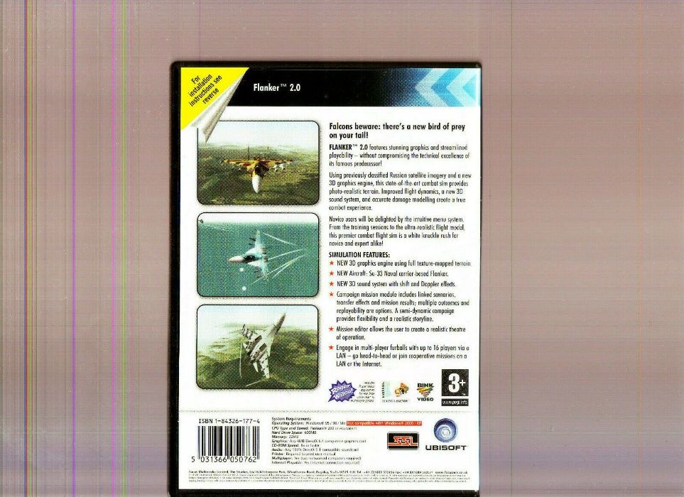 Flanker 2.0 (PC: Windows, 1999) - CD-ROM