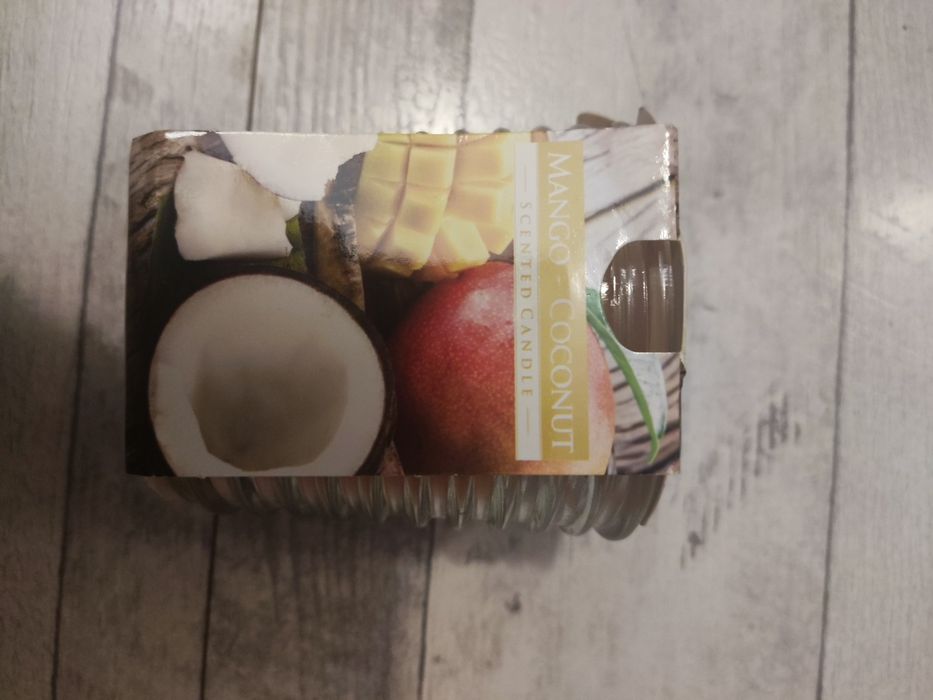 Aura świeczka w szkle Mango Kokos