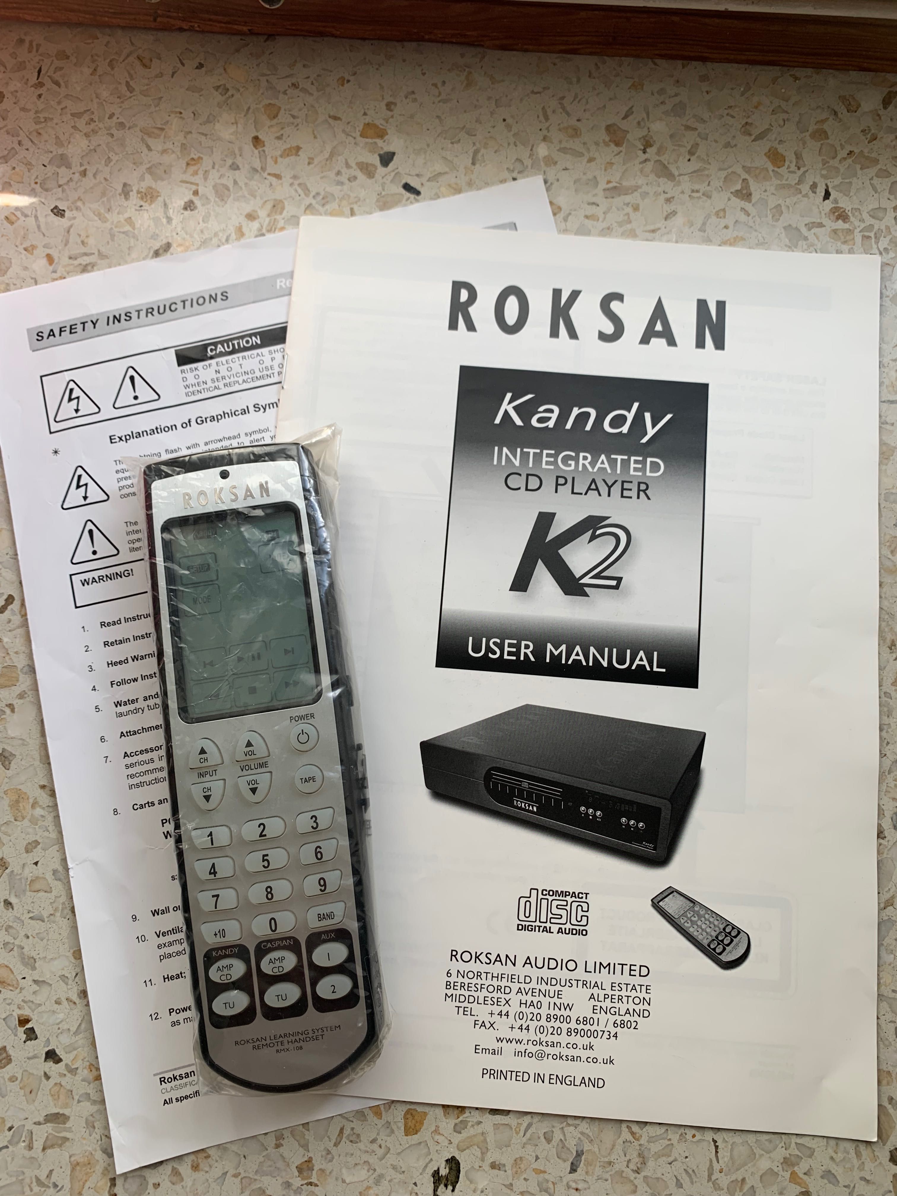 Roksan Kandy K2 odtwarzacz CD - stan idealny !