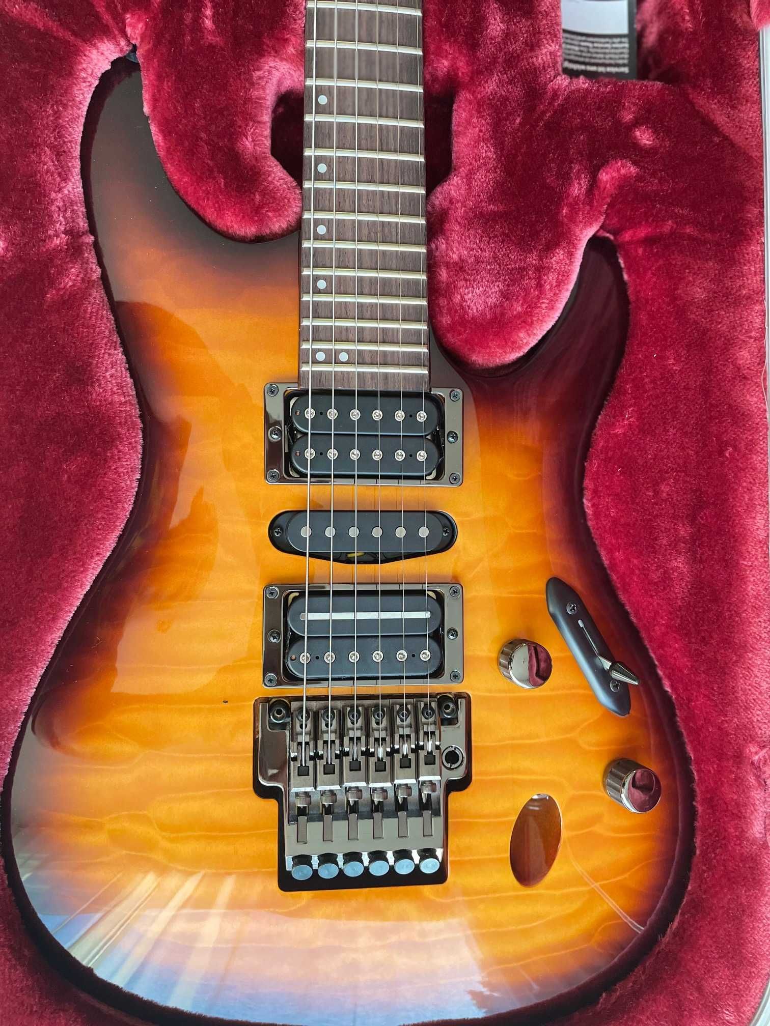 IBANEZ S5570Q-RBB gitara elektryczna model prestige seria S i case