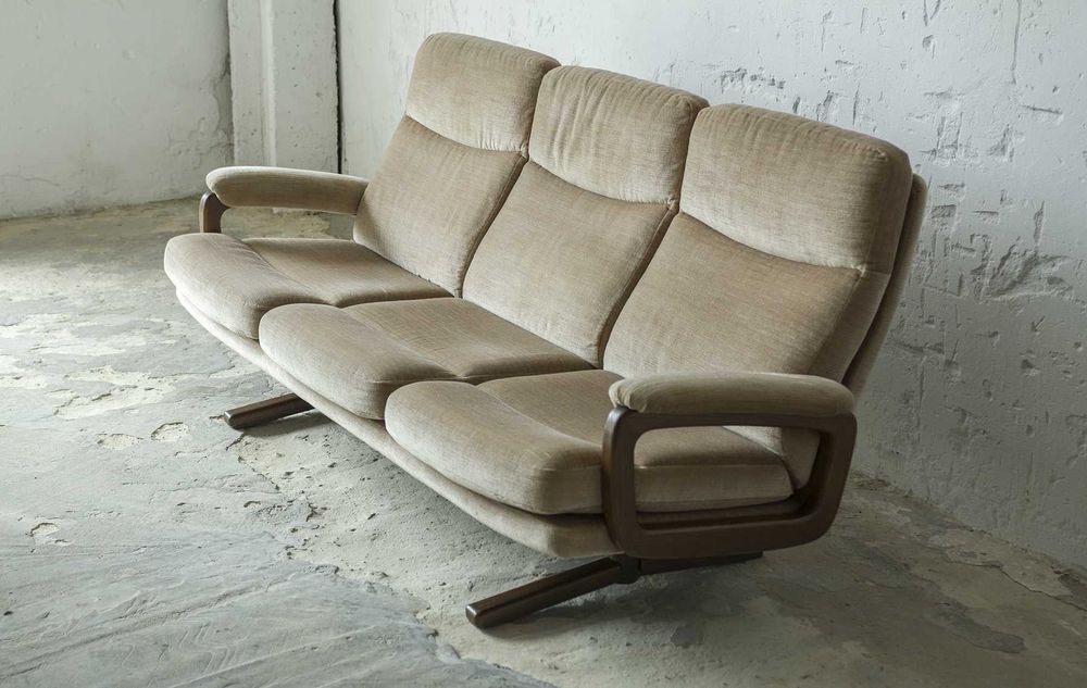 Trzyosobowa sofa vintage lata 60 70 skandynawski deign