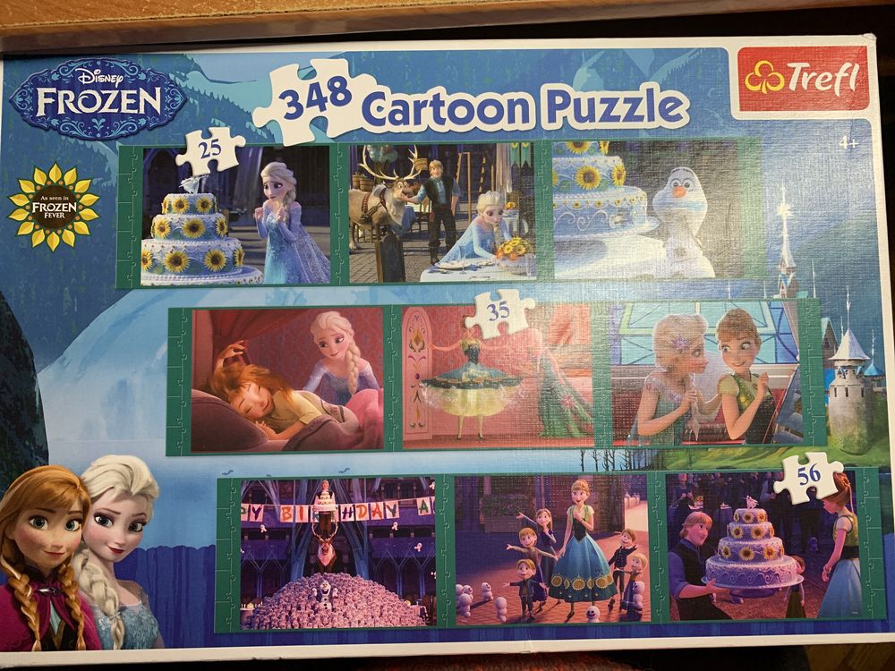 Puzzle Frozen Kraina lodu, 348 Cartoon Puzzle
